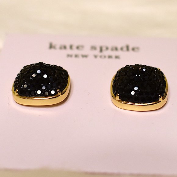 kate spade | pavé small square stud earrings - Picture 4 of 6